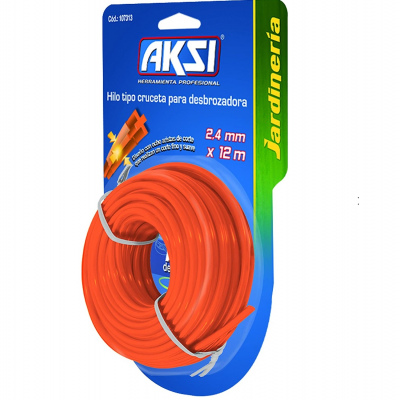 Hilo Para Desbrozadora T/Cruceta 2.4mm x 12m